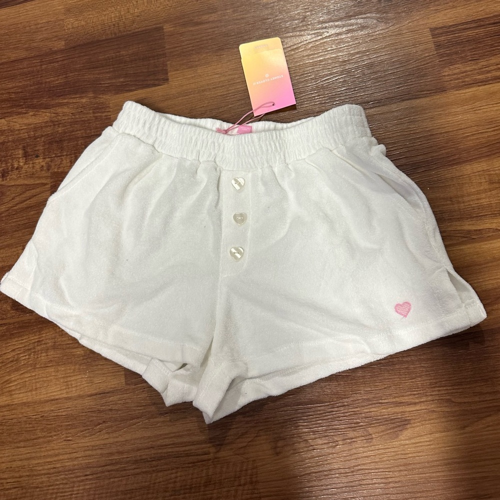 stoney clover lane x target white heart shorts